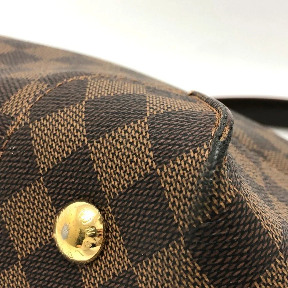 LOUIS VUITTON Authentic Black Damier Canvas Shoulder Bag